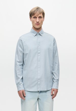 SOFT HERRRINGBONE SHIRT - Πουκάμισο - light blue fine stripe