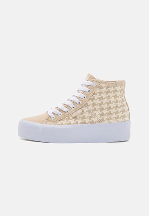 DC Shoes MANUALHI BTM - Magas szárú sneakerek - tan