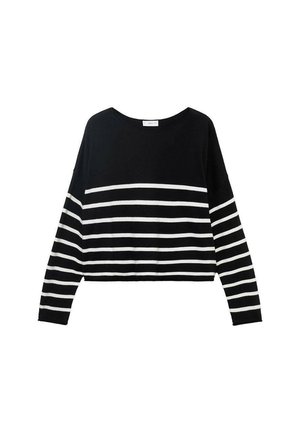 STRIPED  - Svetrík - black