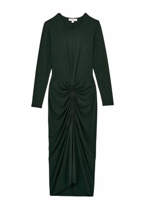 GINNY RUCHED MIDI  - Vabalt langev kleit - green
