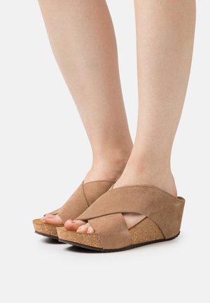 Copenhagen Shoes FRANCES 23 - Mules med hæl - beige