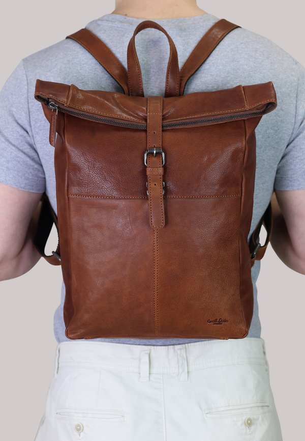 VALJA - Tagesrucksack - rotbraun z