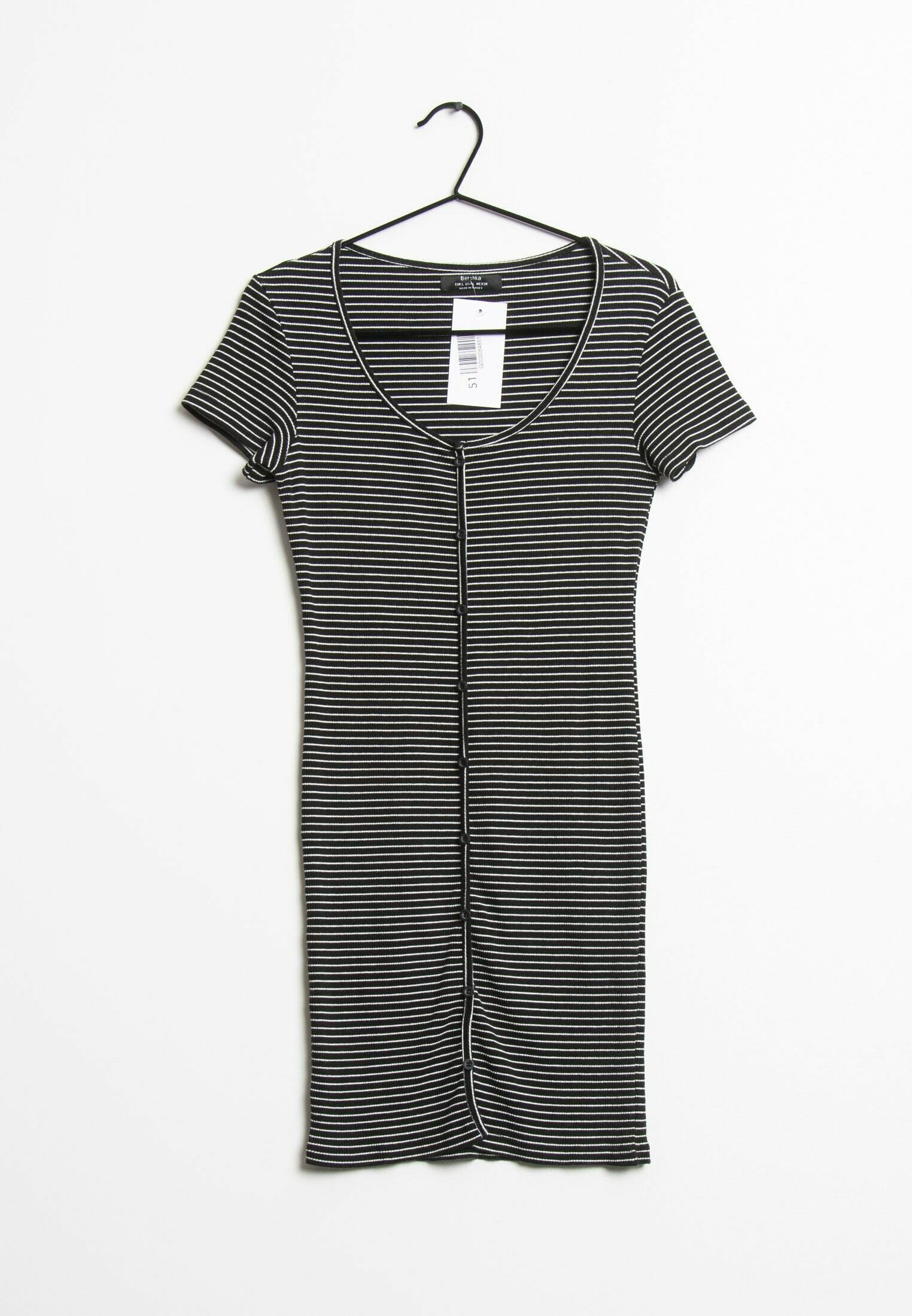 bershka t shirt dress Dress Sewing Pattern Short Sleeve Midi T Shirt Dress With Slits Bershka  Shirt Dress Black (Pre-owned) Zalando