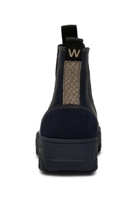 Woden MAGDA - Botines con plataforma -  dark navy coffee cream