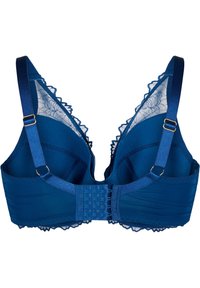 Devoted By Zizzi Triangle bra - blue opal