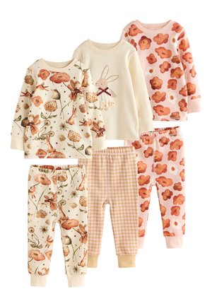 Next REGULAR FIT - SNUGGLE 3 PACK SET - Pyžamová súprava - pink/cream bunny applique