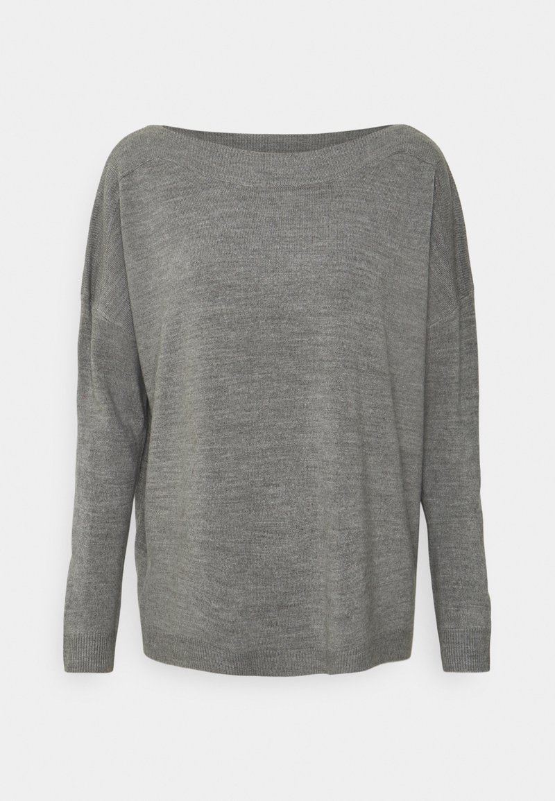 ONLY ONLAMALIA BOATNECK - Camisola - medium grey melange