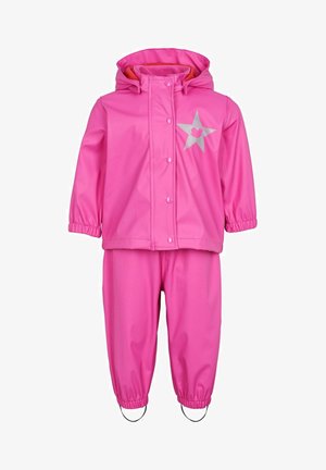Playshoes - Regenpak met sterren, reflectoren, roze (pink 18), 98 cm Playshoes - Regenpak met sterren, reflectoren, roze (pink 18), 98 cm