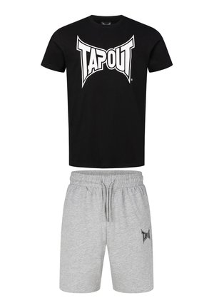 Tapout, SET NORMALE PASSFORM WALKER - Tepláky - black marl grey