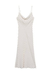 WITH DRAPED NECKLINE - Denní šaty - off-white