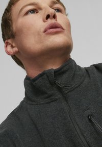 Puma SEASONS FULL ZIP M - Fliisjakk - black heather-silver