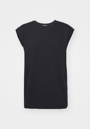 LOGO MUSCLE TANK - Top - black