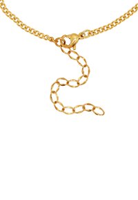 Collana in oro con maglie tonde, caratterizzata da un design unico a forma di serpente nella chiusura. Texture liscia, finitura lucida.