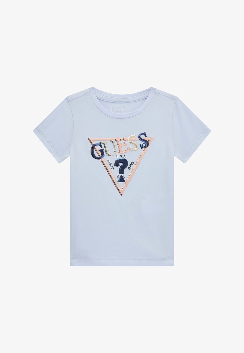 Guess LOGO-DREIECK - Tričko s potlačou - himmelblau