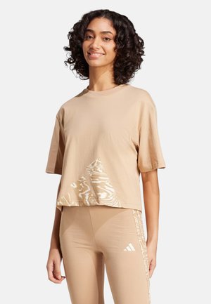 adidas Originals, W RC 3S SJ TLR - T-shirt con stampa - warm sandstone white