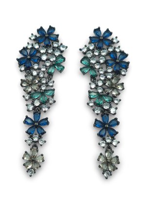 PARTY & WEDDING - Boucles d'oreilles - blau weiss  schwarz