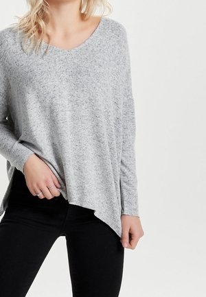 Striktrøje - light grey