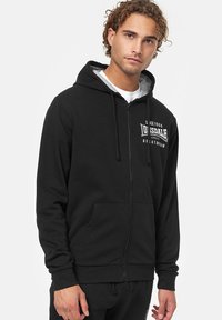Lonsdale NORMALE PAS  - Felpa con cappuccio - black white grey