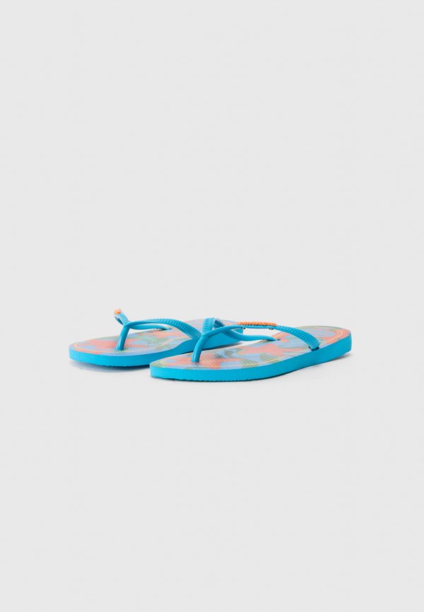 SLIM TROPICAL - Slippers - turquoise4