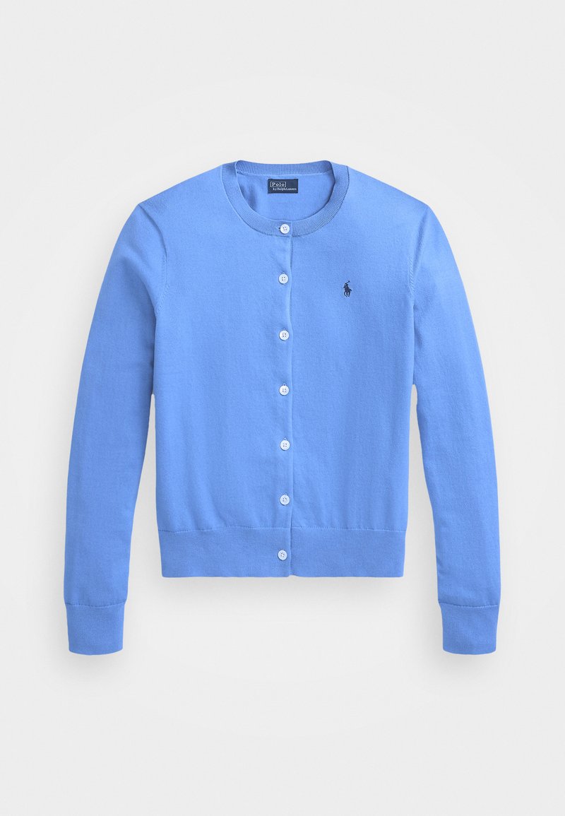 Polo Ralph Lauren PIMA COTTON LONG SLEEVE CARDIGAN - Adīta jaka - nantucket blue