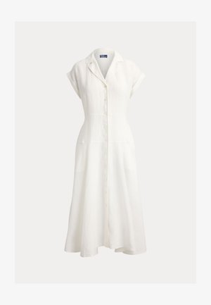 Polo Ralph Lauren, LINEN SHORT-SLEEVE SHIRTDRESS - Haljina-majica - white