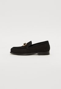 FLAT MOCCASIN - Chaussons - black