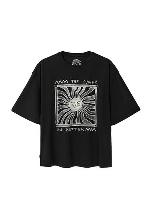 THE SUNER - Print T-shirt - acid black