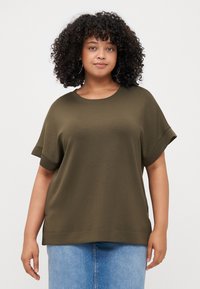 Vero Moda Curve VMCHALI - T-shirt - bas - grape leaf