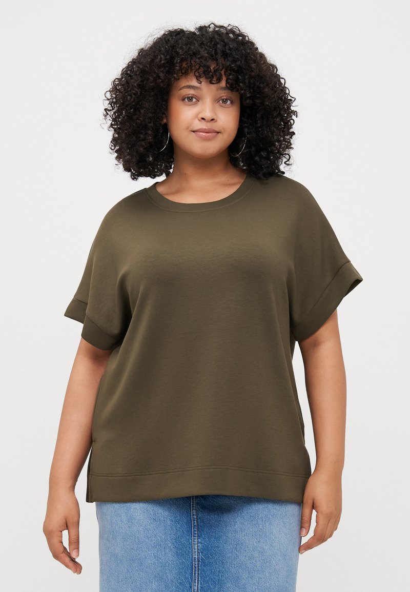 Vero Moda Curve VMCHALI - T-shirt - bas - grape leaf