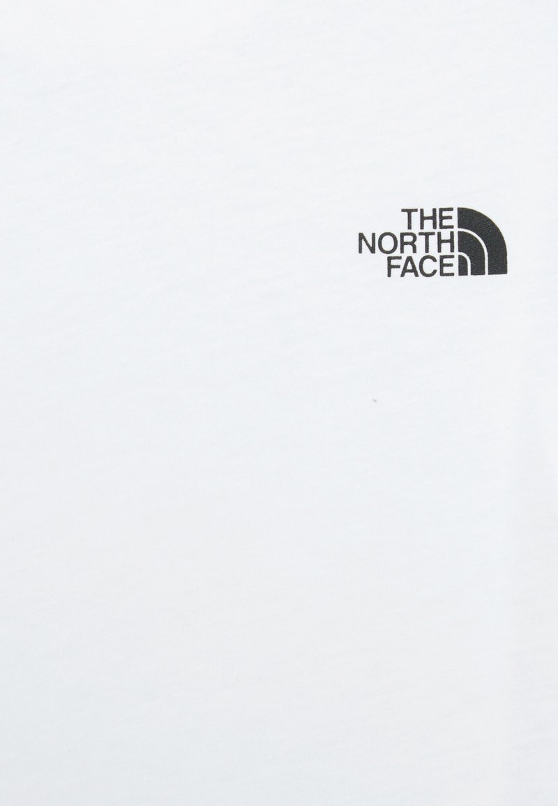 The North Face Simple Dome Unisex Basic T Shirt White Black White Zalando Co Uk