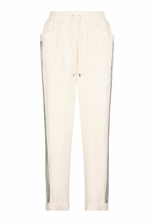MIT STRASS - Pantaloni sportivi - beige