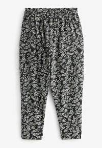 Next REGULAR FIT - Kalhoty - black  white floral print
