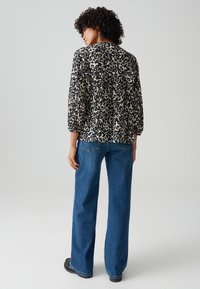 OPUS REGULAR FIT 3/4 SLEEVE TWO TONE - Camicia - black