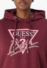 Guess ICON  - Felpa - burgundy rose