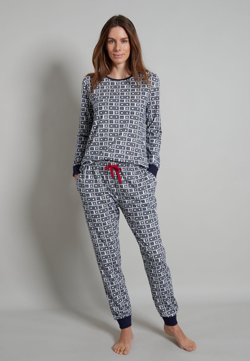 TOM TAILOR SET - Nachtwäsche Set - blau mittel allover/blau - Zalando.at