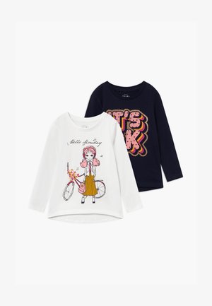 NMFVEEN 2 PACK - Maglietta a manica lunga - snow white
