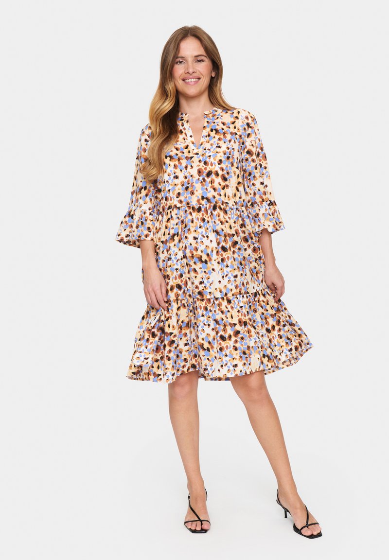 Saint Tropez EDASZ Day dress birch dot leopard/brown Zalando