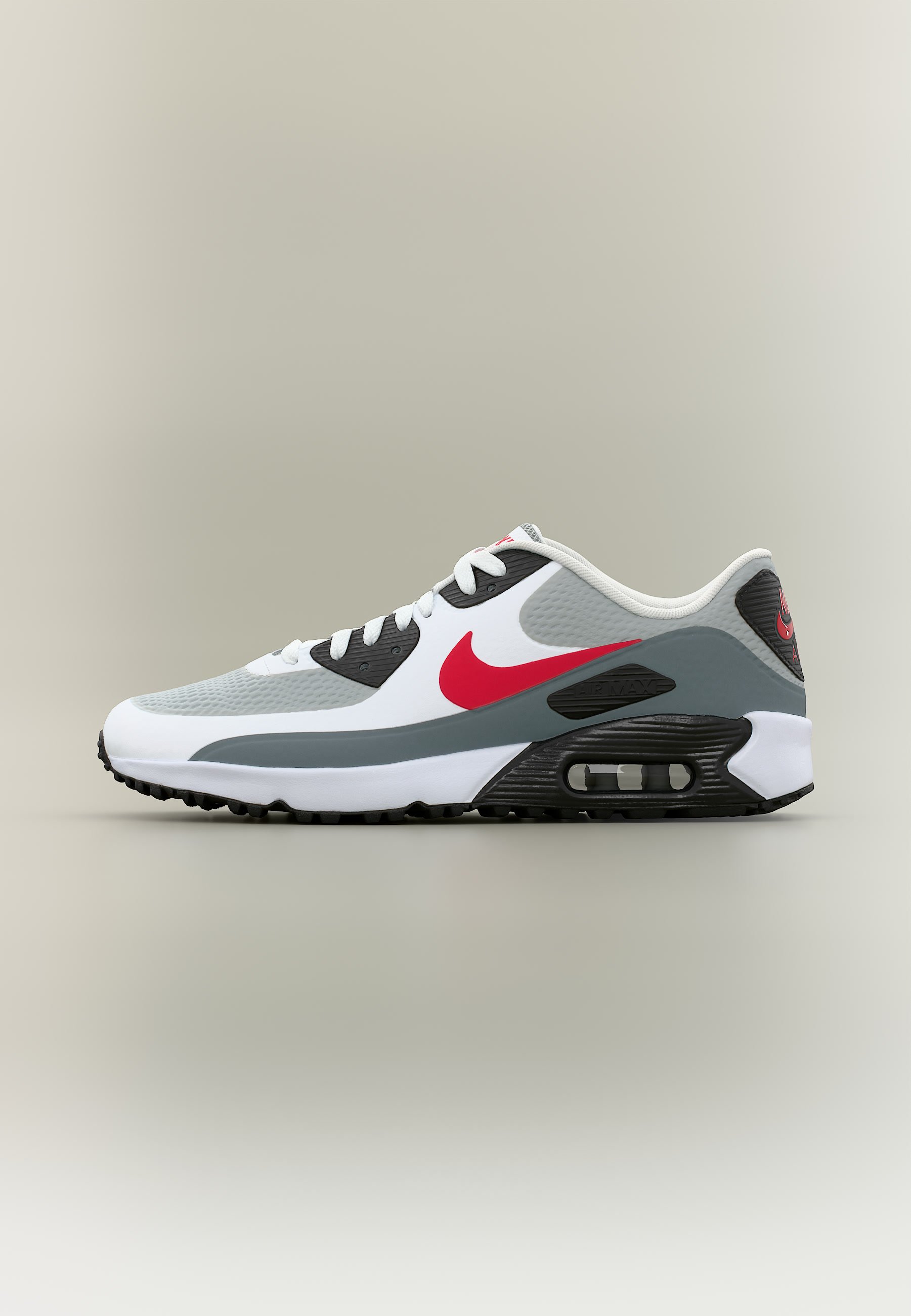 Nike Golf AIR MAX 90 G - Golfschoenen - white/fire red/light smoke