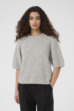ALPHA TEE - T-shirts - light grey melange