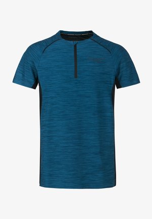 MIT WABEN-MESH - Print T-shirt - blue sapphire