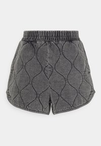 GATES QUILT - Short en jean - dark stone wash
