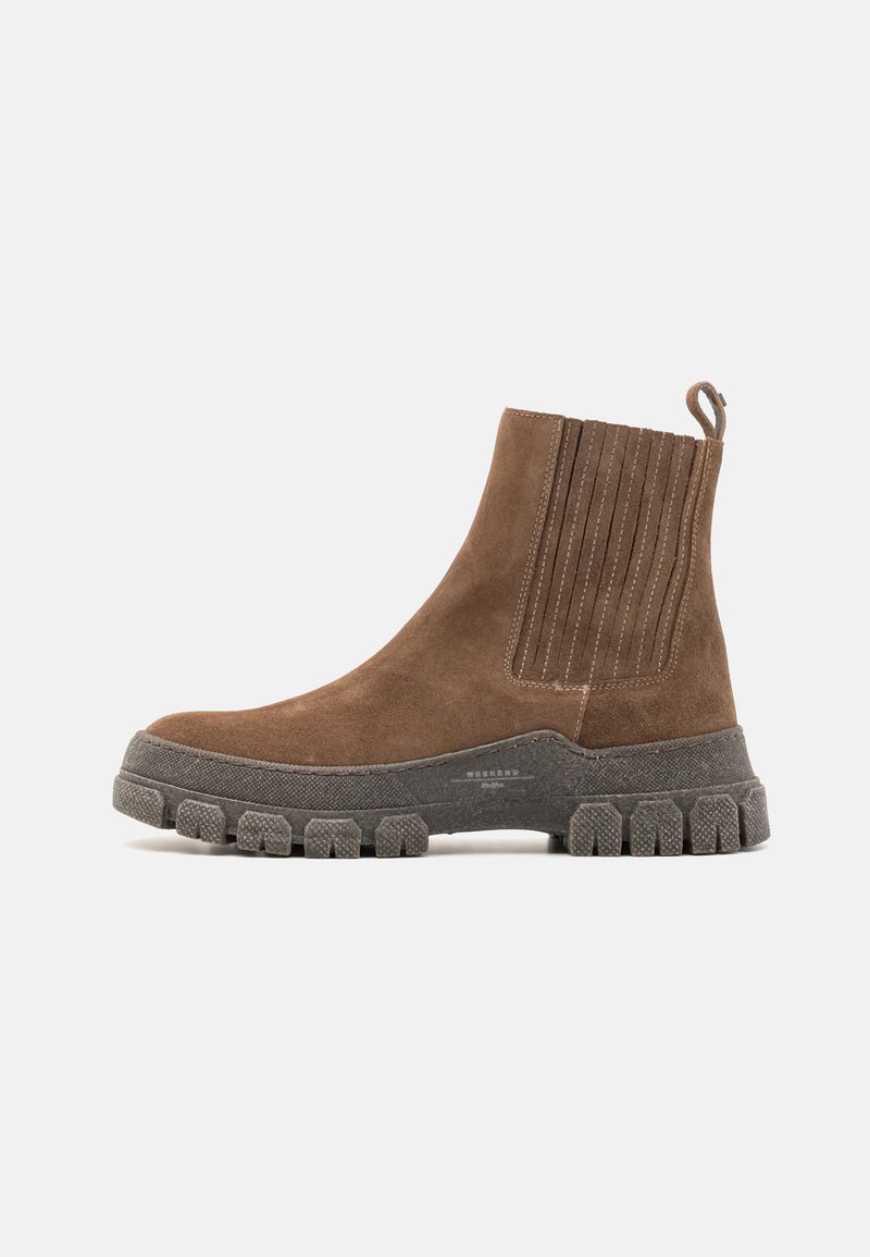 WEEKEND MaxMara GENEPI - Členkové čižmy na platforme - taupe