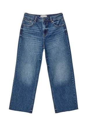 Stradivarius CROPPED - Jeans a sigaretta - royal blue