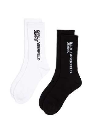 Karl Lagerfeld Jeans LOGO (PACK OF 2) - Calze - white black