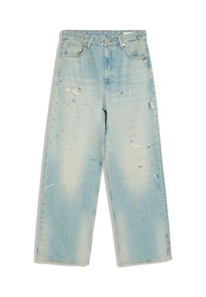 Bershka, PAINT-SPLATTER EFFECT LOOSE - JEANS - Loose Jeans - light blue