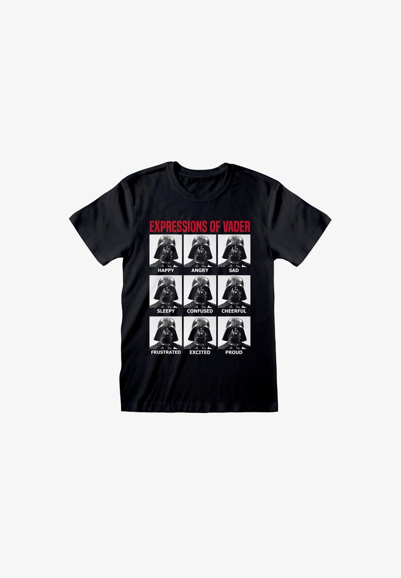 Henry Tiger STAR WARS EXPRESSIONS OF VADER - Triko s potiskem - black