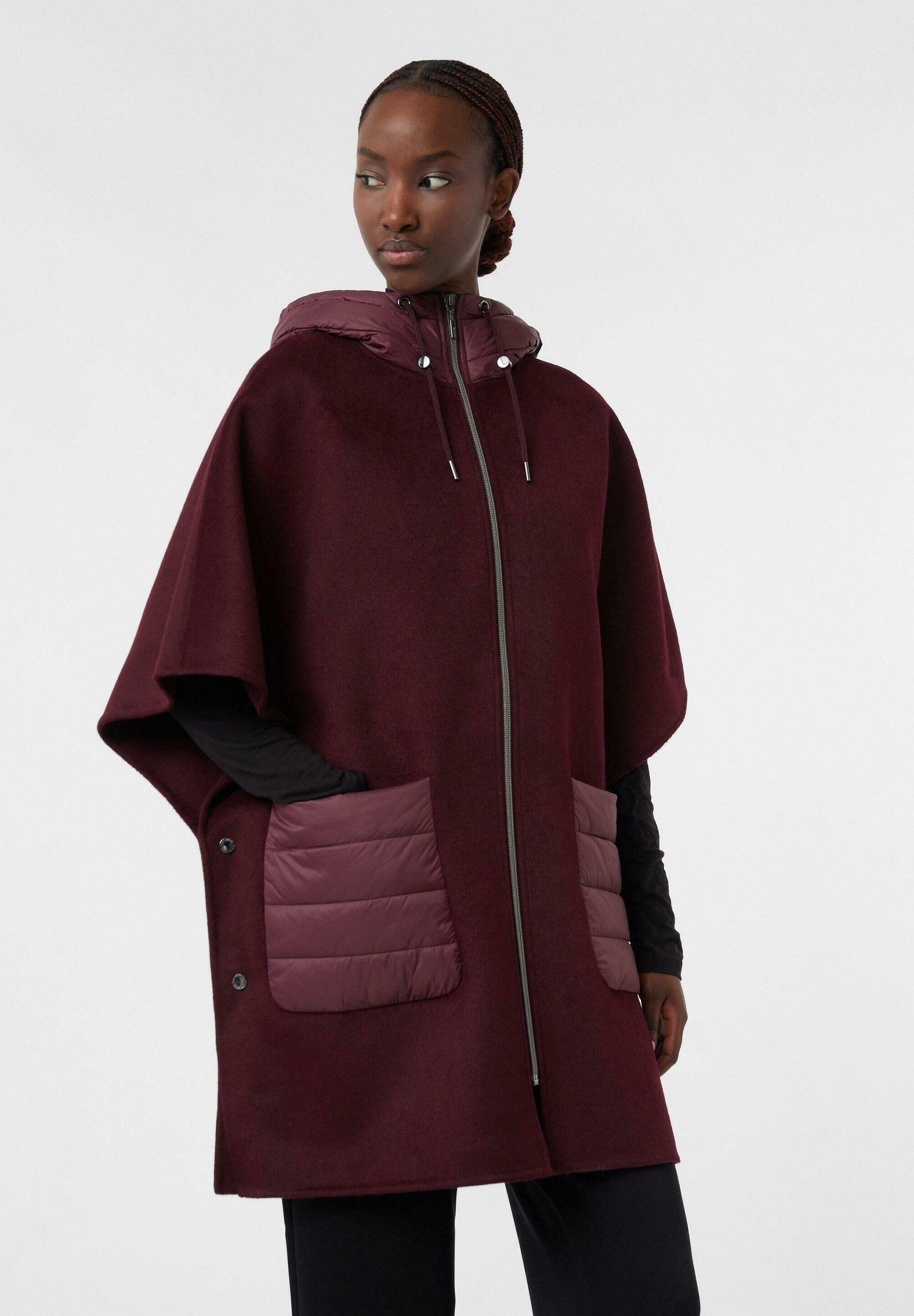 comma OUTDOOR Cape bordeaux/red Zalando
