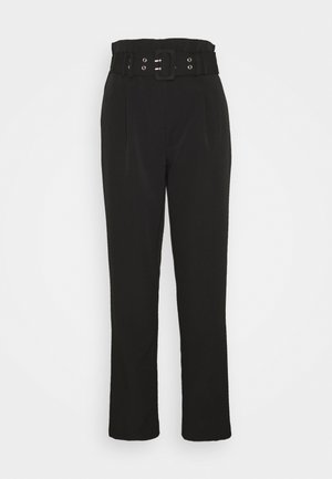 PEG LEG TROUSER - Trousers - black