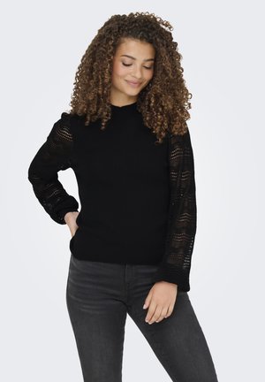 ONLY, ONLALINA LS HIGHNECK KNT - Pullover - black
