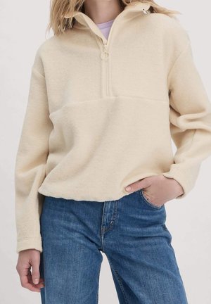 Fleece trui - beige